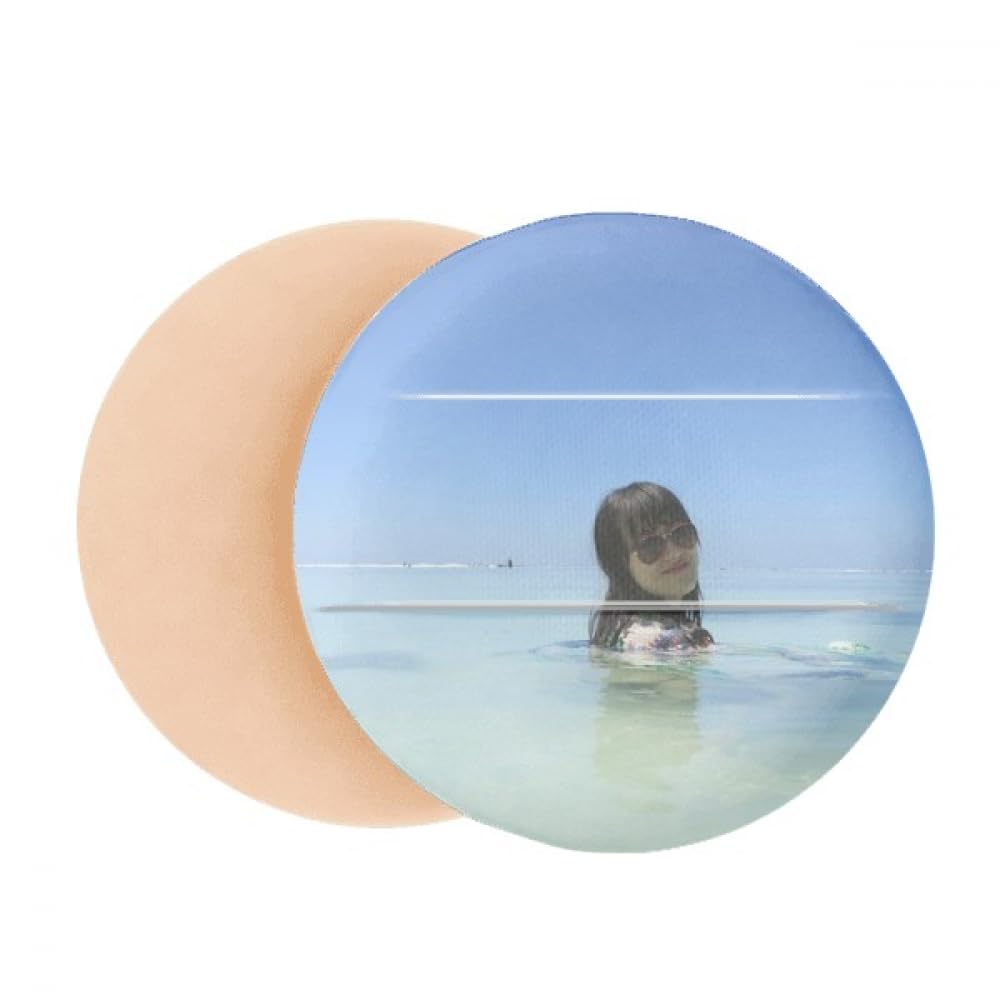 Ellie Yao Beautiflu Girl Sea Wave Swim Air Cushion Makeup Foundation Sponge Powder Puff