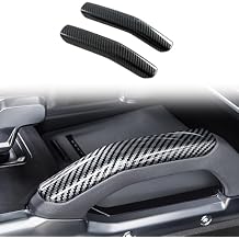 HIGH FLYING for Chery Jetour T2, Travellar 2023 2024 2025 Car Interior Accessories Center Console Gear Shift Armrest Overlays Cover Trim ABS Carbon Fiber Grain 2pcs