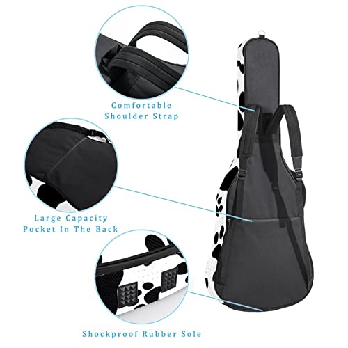 Hondank Housse imperméable pour guitare acoustique avec double bandoulière et poche Motif cercles abstraits, Multicolore… - Les Beatles, Paul McCartney, John Lennon, RIngo Starr, George Harrison Hondank Housse imperméable pour guitare acoustique avec double bandoulière et poche Motif cercles abstraits, Multicolore… – Image 4