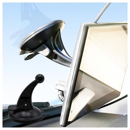 GPS Windshield Mount Holder, Universal Suction Cup Mount Base (2.6×3.1Inch) Compatible with Garmin GPS Devices - for Car Windshield/Desktop