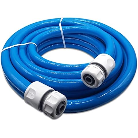 Water Hose - Premium Food Grade Water Hose with Hose Connector Set - 3-ply Hose Pipe for Caravan, Motorhome and Boat - ½-inch Standard Hose Size - Click-Lock Type Connectors - 10m. Set by MYPURECORE Cover