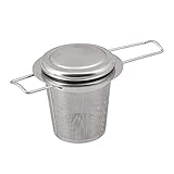 Rendimiento: Con el colador de té de malla fina, incluso las hojas de té finas finamente picadas se pueden atrapar fácilmente, puede preparar todo tipo de té, incluso té con partículas muy finas.