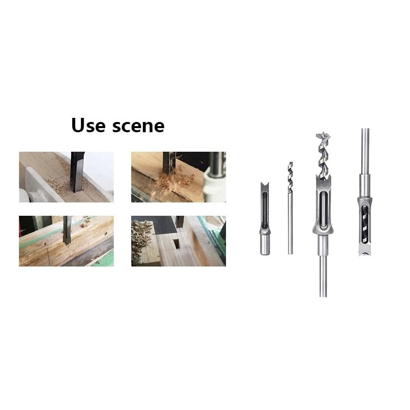 Punta Elicoidale HSS Punta Per Foro Quadrato Trivella Scalpello Per Mortasatura Punta Estesa Utensili Per Trapano Per La Lavorazione Del Legno,22 Mm