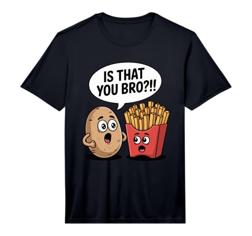 is that You Bro?! Funny Cute Potato and French Fries Pun Performance T-Shirt