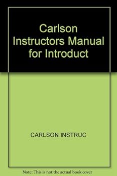 Hardcover Carlson Instructors Manual for Introduct Book