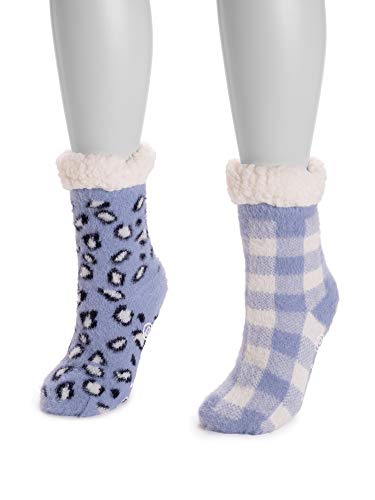 Muk Luks 2 Pair Cabin Socks Womens (S/M)