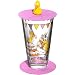 Produktbild Leonardo Bambini Kinder-Glas Set, 1 Stück, spülmaschinengeeigneter Becher aus Glas, Deckel, Untersetzer BPA-frei, Motiv Ente Torte, 3-teilig 300 ml, 021707