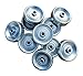 Conveyor Skate Wheels -Replacement Skate Wheels for Flow Rail - Galvanized, Zinc Plated Steel - Ideal for Simple Gravity Rollers or Side Guides & Accessories - 0.15 lb - 10-Pack By Ultimation