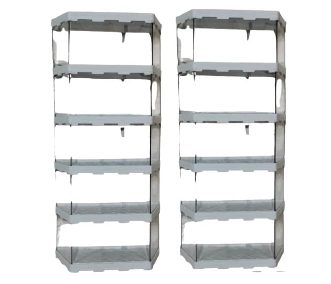 Image of Zebra Polymers Stackable Vertical Display Rack for Die Cast & Scale Models (1:43 /1:32 /1:34 /1:44) | Model Car Organizer & Collectible Display Rack for Hot Wheels, RC Models &