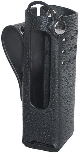 Leather Carry Case Compatible with M398LC6F-C Two Way Radio - Fixed Loop (Full Display)