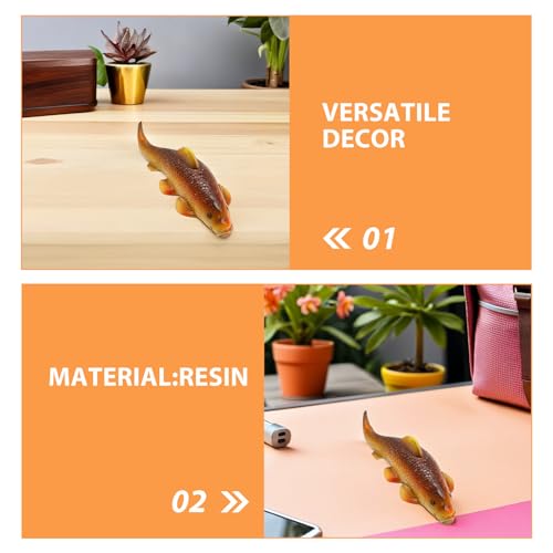 Sculpture de poisson koï en résine résistante aux intempéries pour extérieur - 8