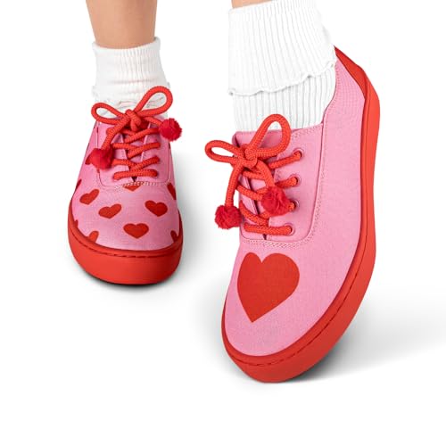 Image of Hot Chocolate Design All-Day Women's Lace-Up Sneakers | Canvas Upper, Cushioned Footbed with Arch Support, Flexible Rubber Outsole, Vegan Construction, Casual Everyday Sneakers