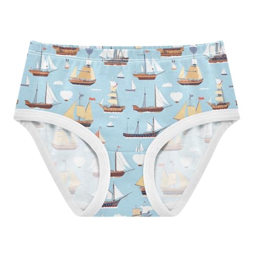 Girls' Underwear Sailboat Cotton Stretch Comfort Toddler Panties