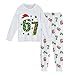 Christmas 𝑷𝒂𝒋𝒂𝒎𝒂s for Kids Fashion Style 6 7 Shirt and Pants Set Girls Boys Christmas Outfits 2025 New 2 Piece Clothing Set