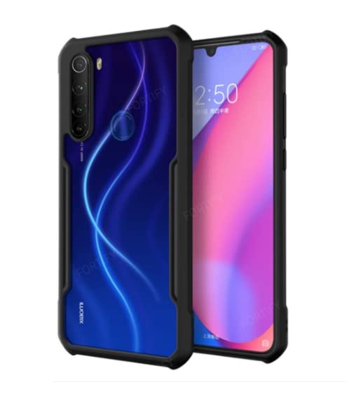 Amazon Brand - Solimo TPU 360 Degree Protection Black Border Back Cover for Redmi Note 8 - Black (B0BF136C7R) Amazon Price History, Amazon Price Tracker