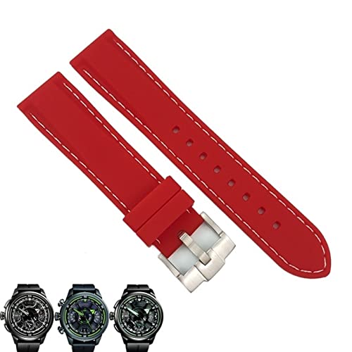 Bracelet en caoutchouc silicone 24mm pour montre Casio et Omega sport