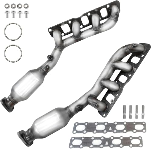 JT Exhaust Catalytic Converter Compatible with 2008-2012 Nissan Pathfinder/ 2004-2015 Titan/ 2005-2015 Armada, 2004-2010 Infiniti QX56 5.6L (EPA Compliant)(Catalyst+ Grade)