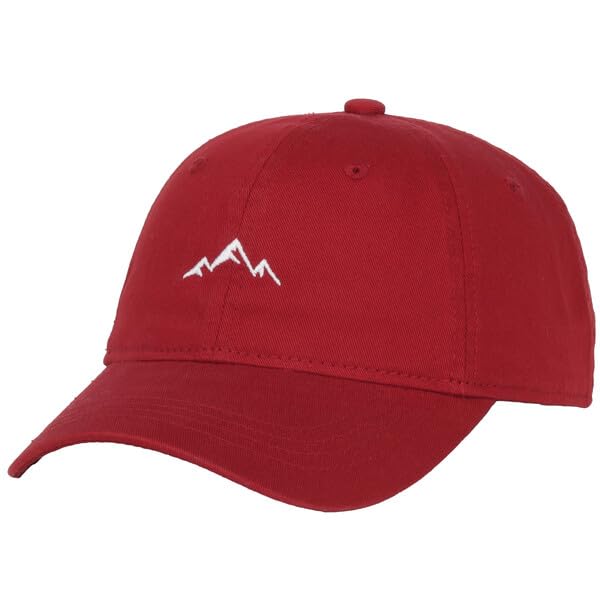 Image of Outdoor Cap Mountain Embroidered Dad Hat Adjustable Soft Cotton Polo Style Unstructured Baseball Cap for Men & Women