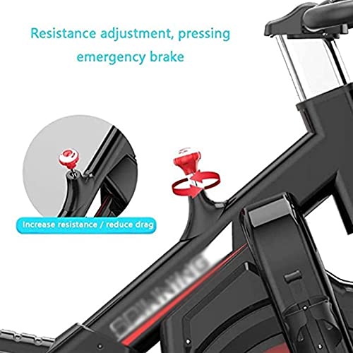 Image of Exercise Bikes Stationary Indoor Cycling Bike with Belt Drive Adjustable Comfort Seat Indoor Mute Equipment Exercise Fitness Equipment