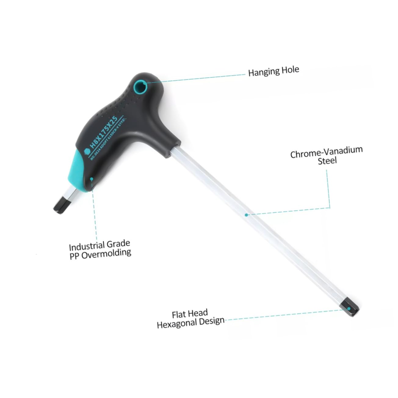VILLCASE Llaves Hexagonales Mango t Llaves Allen Métricas Herramientas Mecánicas Para Reparación De Bicicletas y Motocicletas