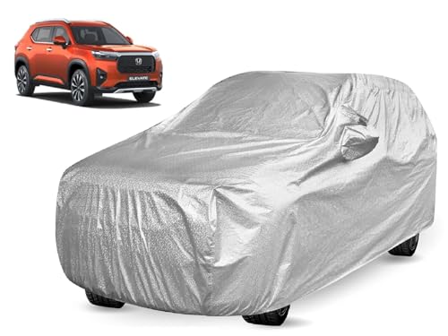 Image of Auto Hub Car Cover Compatible with Elevate with Mirror Pocket, Elevate Car Cover Waterproof, Metallic Silver