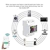 Smart Electricity Usage Monitor,Bluetooth AT4PW 100A Din Rail Power Meter,110V-220V Digital Energy KWH Energy Monitor,App Remote Control Household Power Consumption Monitor with Digital Display #3
