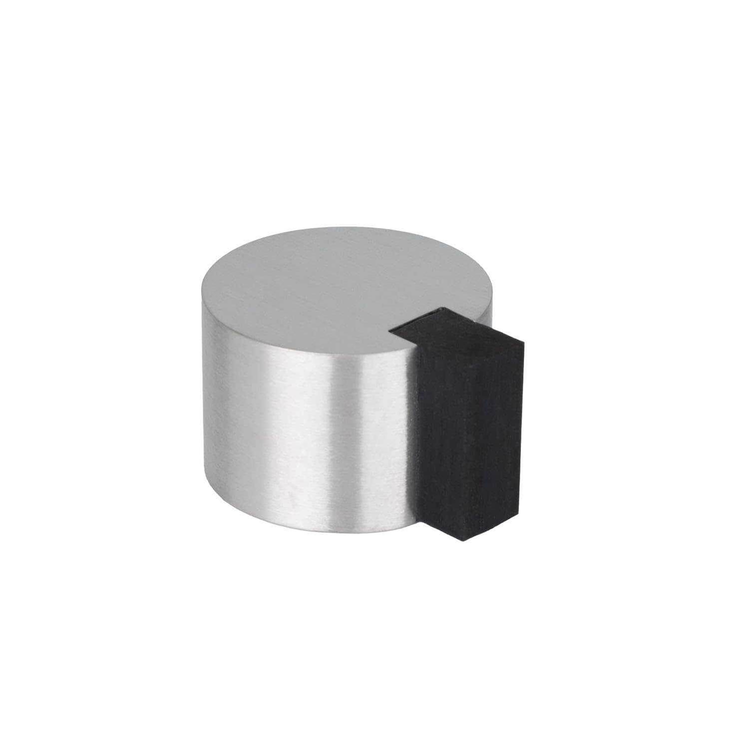 EVI Herrajes | Adhesive Floor Door Stop | Ø28x20mm | Stainless Steel | for Interior and Exterior | Door Protector | 04019328AM
