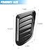 Ywdiml Car Hood Vent Trim, Vehicle Scoop Bonnet Hood Side Air Intake Trim Cover, Automotive Exterior Engine Cooling Intake Vent Decoration, Universal for Automobile RV Truck (Carbon Fiber Black)
