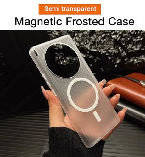 Image of Kapa Wave Magnetic Frosted Grip Back Cover for Vivo X300 5G | [MagSafe Compatible] Wireless Charging, Slim, Metal Buttons Matte Finish Back Case (White)