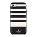 kate spade new york Protective Hardshell Case for iPhone 8, iPhone 7 & iPhone 6/6s - Stripe 2 Black/White/Gold Foil
