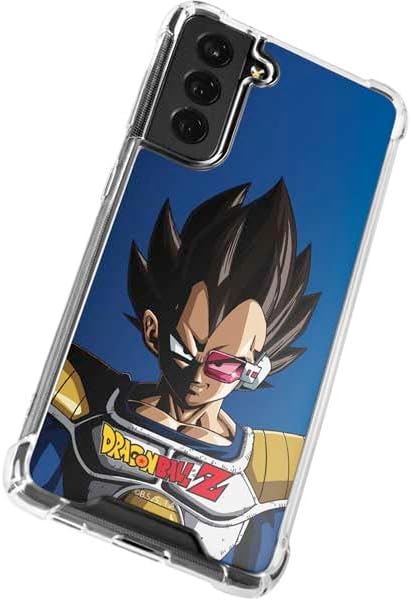 Skinit Clear Phone Case Compatible with Galaxy S21 FE - Officially Licensed Dragon Ball Z Vegeta Portrait Design