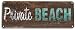 Private Beach Cottage Beach House Rustic Beach Blechschild Retro Metall Poster Vintage Kunst Schild Schilder Hof Garten Tür Cafe Pub Toilette Geburtstag