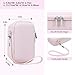 Supmay Camera Case for Canon Powershot G7 X Mark III / G7 X Mark II / SX740 HS Digital Camera, Storage Holder Travel Bag with Zipper Mesh Pocket for Battery Pack, Charging Cable, USB Card, Jelly Pink