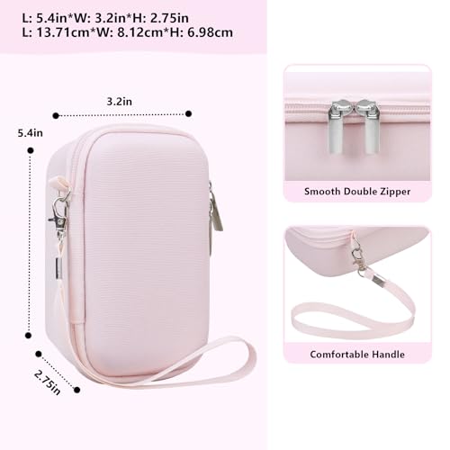 Image of Hard Travel Case for Sony ZV-1, ZV-1F, ZV-1 II Camera, Jelly Pink