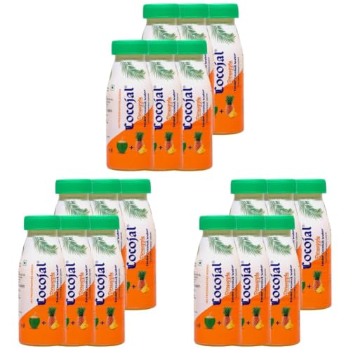 Image of Cocojal Pineapple Tender Coconut Water | No Added Preservatives | No Added Flavours | Not from Concentrate | 200 ml (Pack of 18)