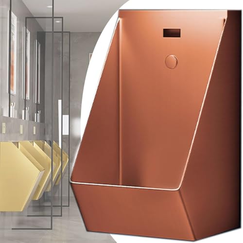 OTQEFTN 304 Stainless Steel Wall-Mounted Men's Bathroom Urinal,Flushing Urinal,Commercial Residential Use Urinal,Washout Urinal for Home,Public Toilet Urinal