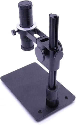 Miniatura 7 de USEEV Microscope Adapter Aluminum Alloy Stand USB Microscope Stand Holder Bracket Portable Foothold Table Frame for Microscopio Repair Soldering