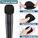 Windscreen for SM57, 6Pack Microphone Pop Filter Compatible with Shure SM57, Mic Foam Replacement Cover for Shure SM57, for Noise Reduction By ChromLives, Black