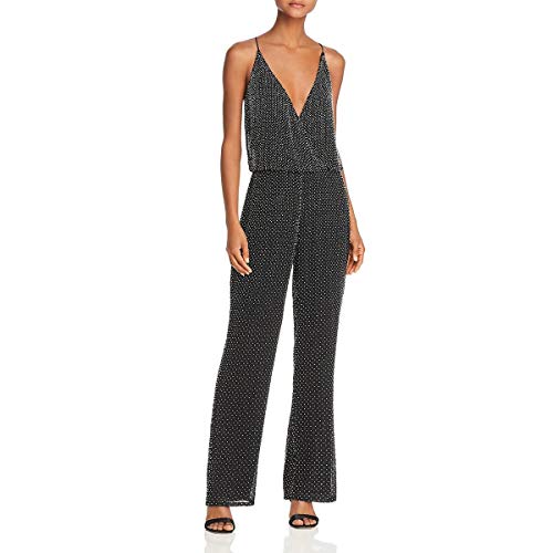 Image of French Connection Women's All Over Sequin Dresses, Black/Silver, 4