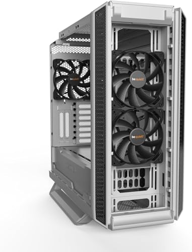 Boîtier PC Silent Base 802 Window White grand débit d'air et boîtier PC blanc insonorisé