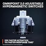 SteelSeries Apex Pro HyperMagnetic Gaming Keyboard — Adjustable Actuation — OLED Screen — RGB – USB Passthrough​ - Image 3