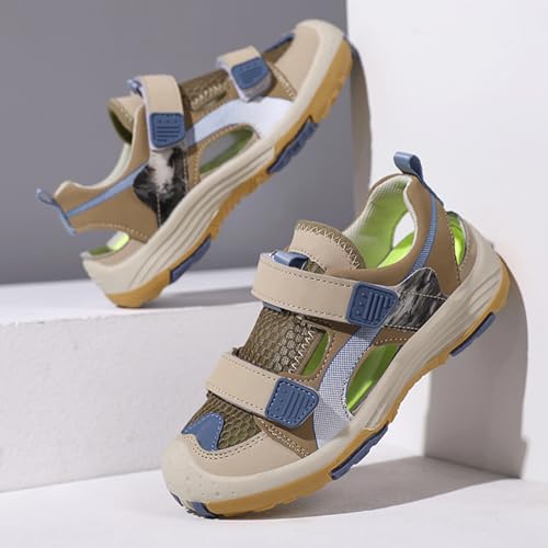 WUIWUIYU Boys Girls Outdoor Casual Closed Toe Sport Sandals Beach Water Swimming Athletic Summer Mesh Shoes4