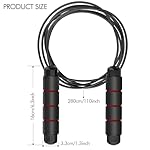 Jump Rope,Adjustable Jumping Rope,Tangle Free Fast Ball Bearings skipping rope,Suitable for Men, Women, and Kids,Fitness,Workout and Slimming at Home,School. - Image 2