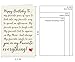 Qamza Romantic Birthday Card Gifts for Husband Wife Boyfriend Girlfriend Couple, Funny Love You Card, Happy Birthday Card For Lover Parther, You're My Favorite Everything!