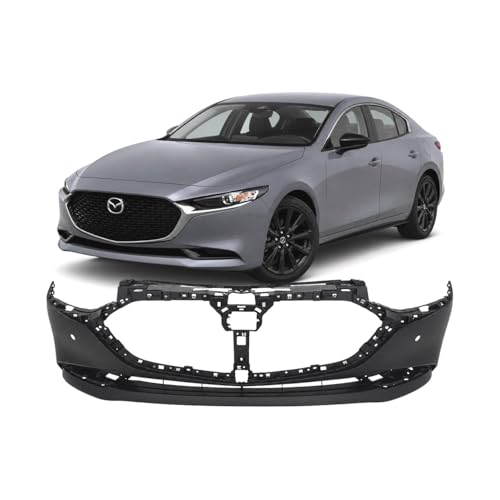 Image of FitParts Compatible with Mazda 3 2019-2025 Front Bumper Cover Sedan Only, Mexico Built. W /O Park Holes. Primed, New BDTS50031EBB MA1000254