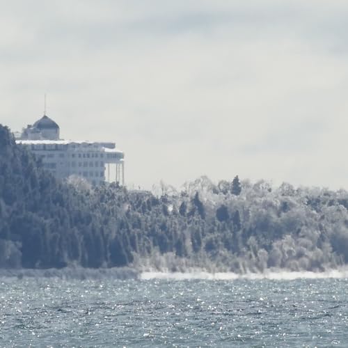 Mackinac Island's Ice storm of the century.