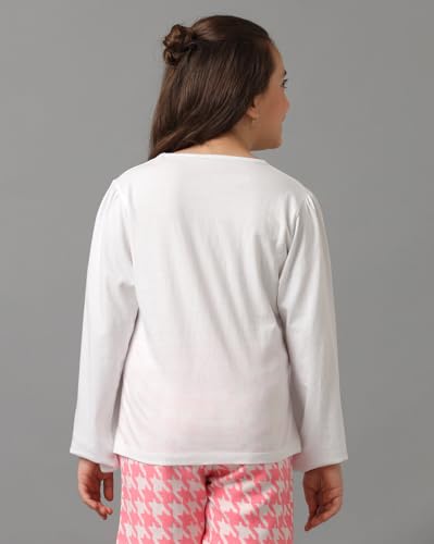 Image of Under Fourteen Only Girls Cotton Tops Collection - Round Neck, Crop Top, Full & Half Sleeve, Drop Shoulder, Ruffle Sleeve, Graphic Printed, Embroidered & Slub Knit Styles