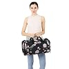 MOSISO Sports Duffel Peony Gym Bag with Shoe Compartment for Men/Women Dance Travel Weekender, Black