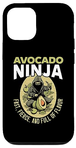 iPhone 12/12 Pro Avocado Ninja Lover Guac Shuriken Kunai Guacamole Case