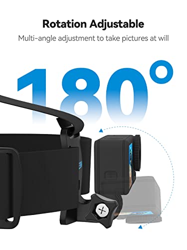 Telesin Head Mount Strap Chest Mount Harness Video Camera Mount Accessories Kit Compatible With Gopro Hero 11,10,9,8,7,6,5,4, Session 3+, 3, 2, 1, Hero (2018),Fusion,Dji Osmo Action Cameras #TOP3